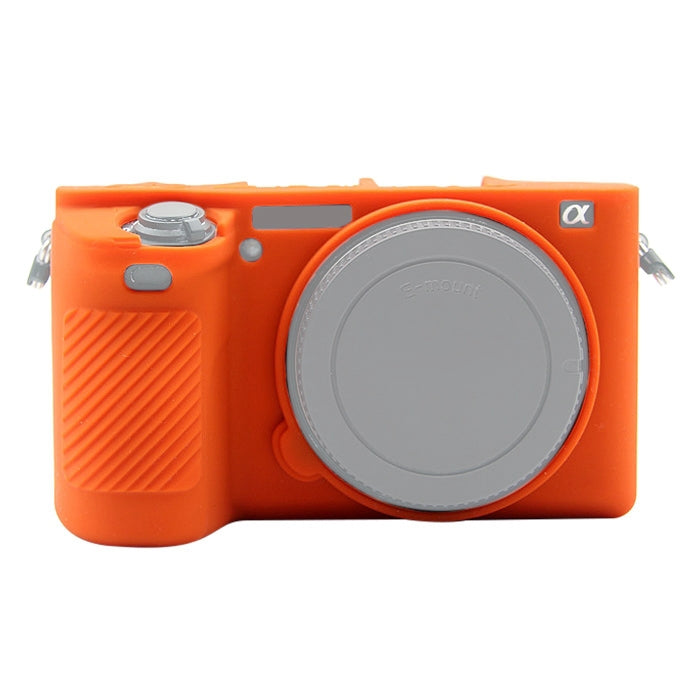 PULUZ Orange Silicone Protective Case for Sony ILCE-6500