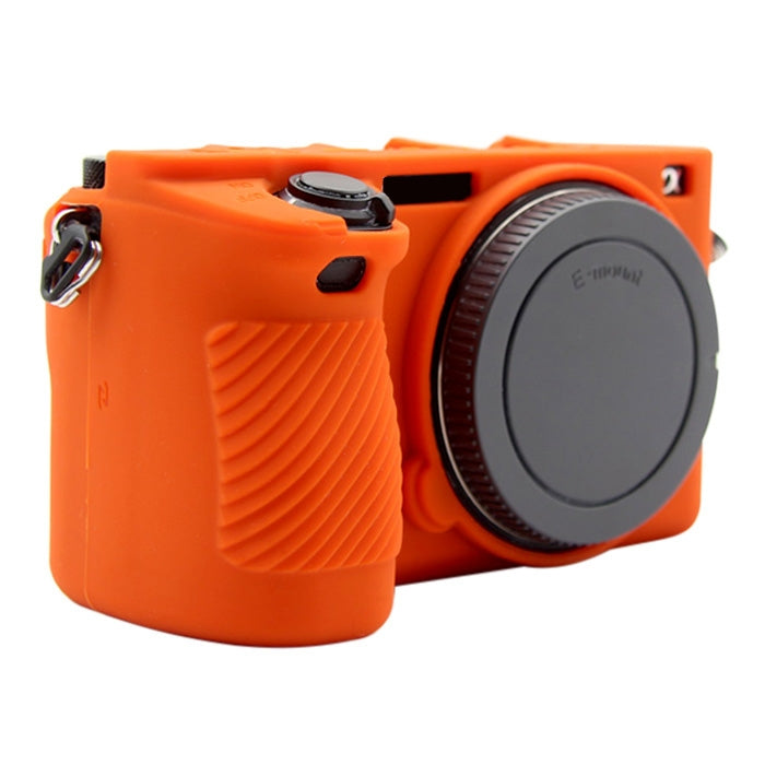 PULUZ Orange Silicone Protective Case for Sony ILCE-6500