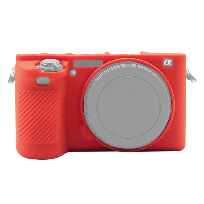 PULUZ Red Silicone Protective Case for Sony ILCE-6500