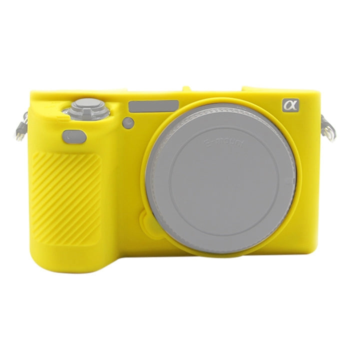 PULUZ Soft Silicone Protective Case for Sony ILCE-6500 in Yellow