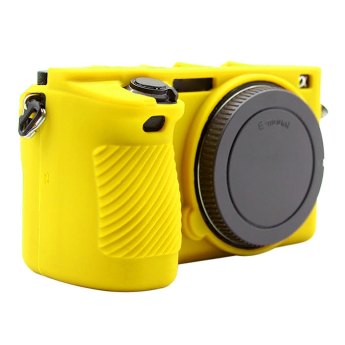 PULUZ Soft Silicone Protective Case for Sony ILCE-6500 in Yellow
