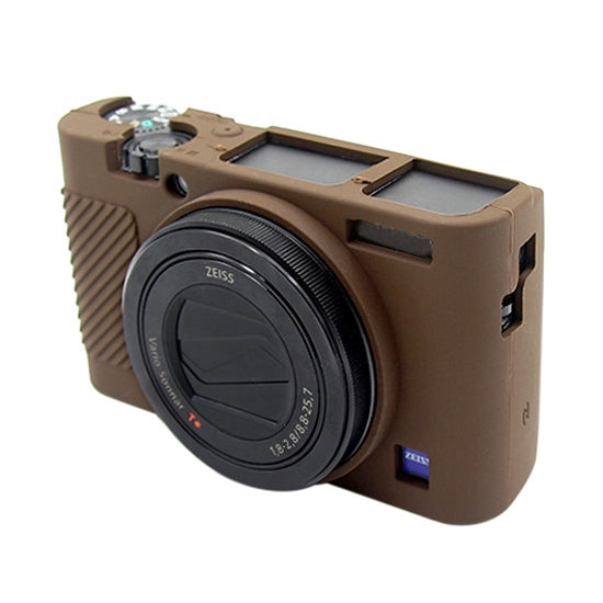 PULUZ Soft Silicone Protective Case for Sony RX100 III / IV / V (Coffee)