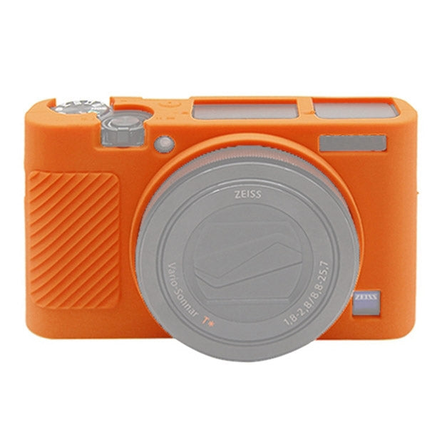 PULUZ Soft Silicone Protective Case for Sony RX100 III / IV / V (Orange) - Enhanced Protection and Comfort
