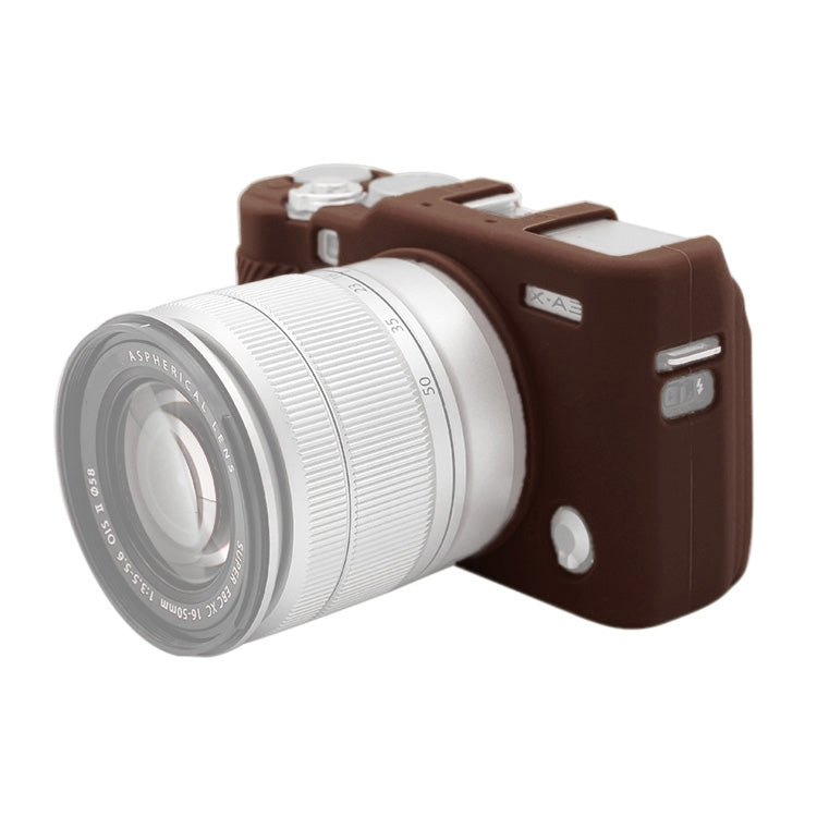 PULUZ Soft Silicone Protective Case for FUJIFILM X-A3 / X-A10 (Coffee)