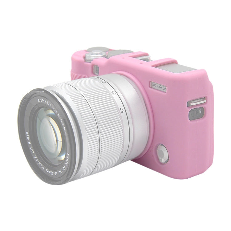 PULUZ Soft Silicone Protective Case for FUJIFILM X-A3 / X-A10 (Pink) - Camera Protection Cover