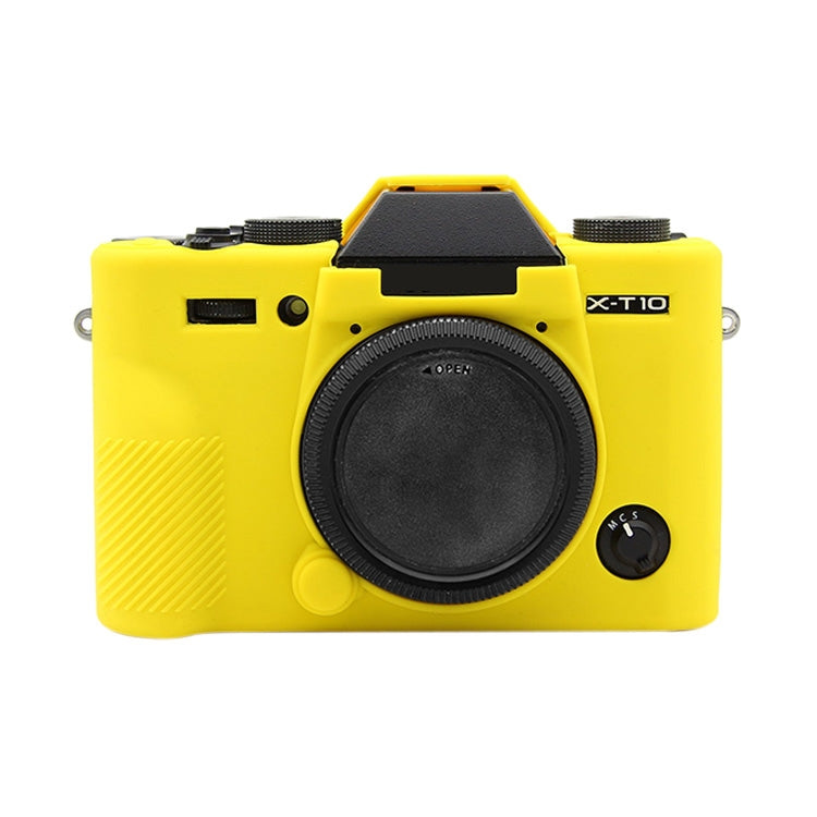 PULUZ Yellow Soft Silicone Protective Case for FUJIFILM XT10 Camera