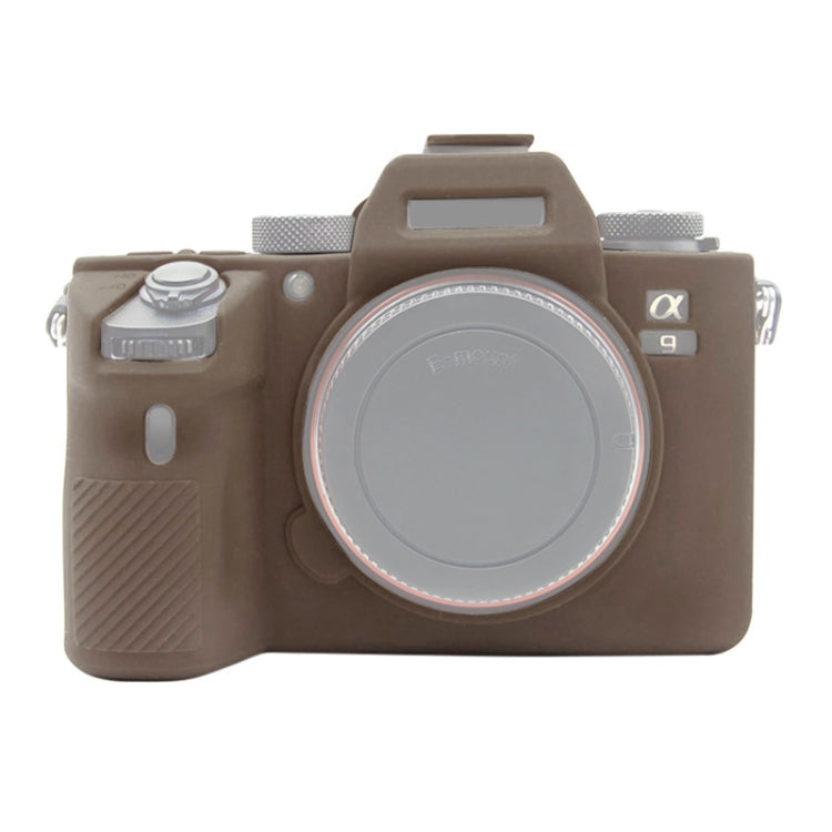 PULUZ Soft Silicone Protective Case for Sony A9 / A7 III / A7R III - Coffee