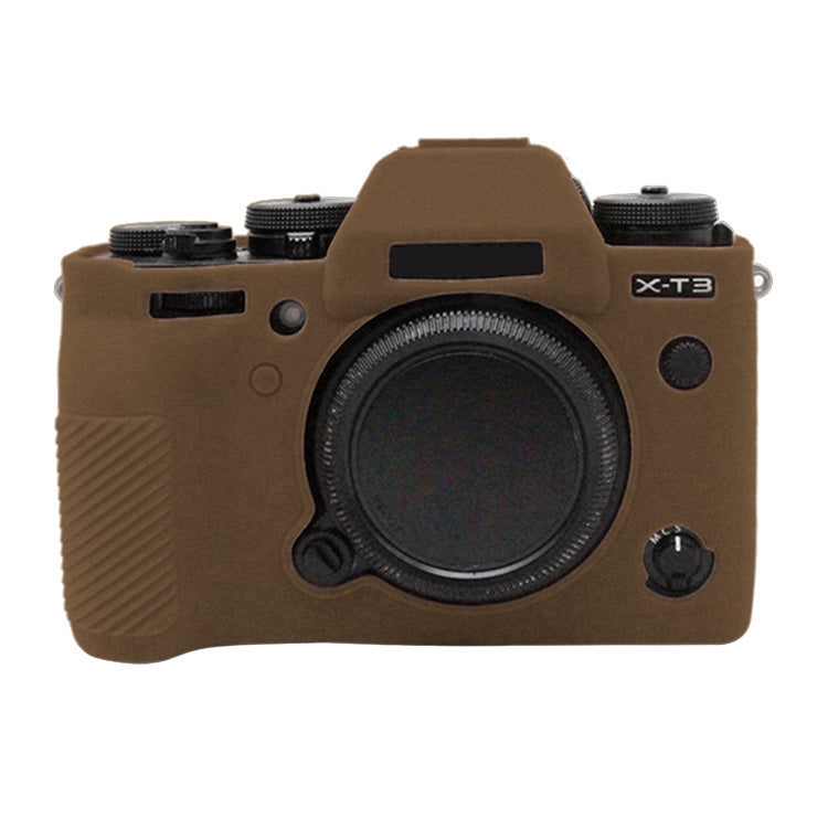 PULUZ Silicone Camera Case for FUJIFILM XT3 - Coffee