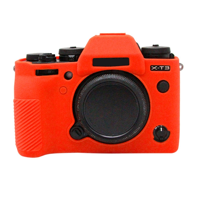 PULUZ Red Soft Silicone Protective Case for FUJIFILM XT3 Camera
