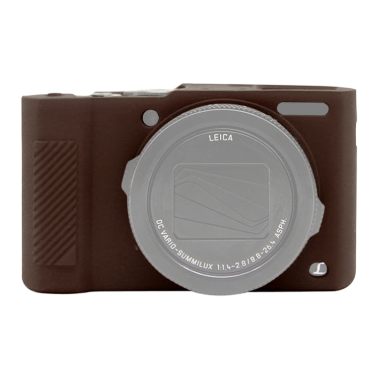 PULUZ Soft Silicone Protective Case for Panasonic Lumix LX10 Camera (Coffee)