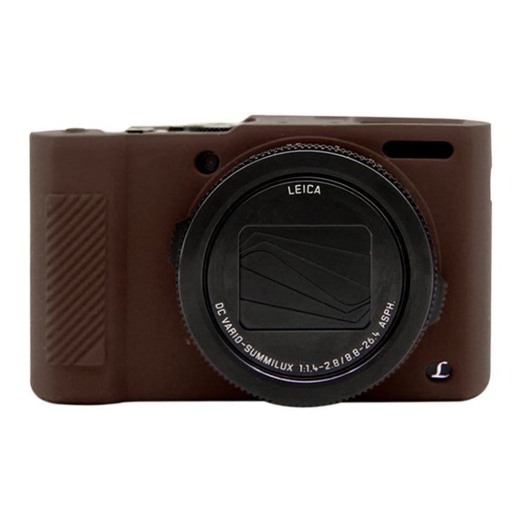 PULUZ Soft Silicone Protective Case for Panasonic Lumix LX10 Camera (Coffee)
