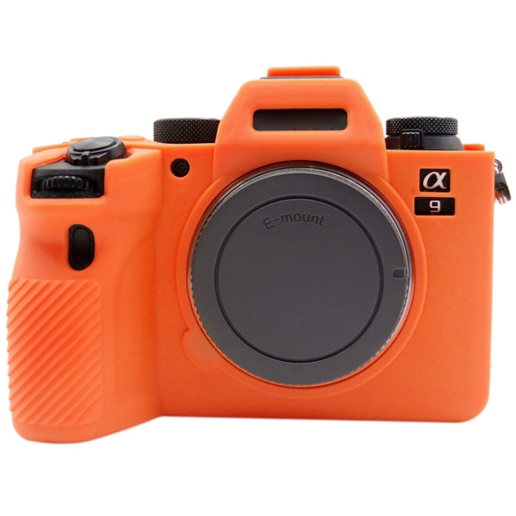 PULUZ Soft Silicone Protective Case for Sony ILCE-9M2/ Alpha 9 II / A92(Orange) - Camera Case for Sony ILCE-9M2/ Alpha 9 II / A92
