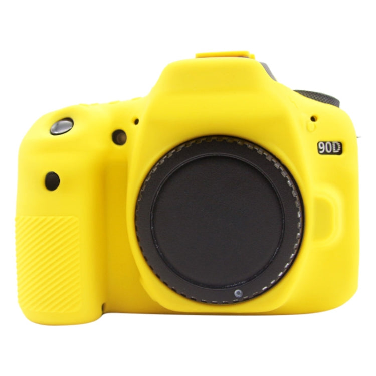PULUZ Soft Silicone Protective Case for Canon EOS 90D (Yellow)