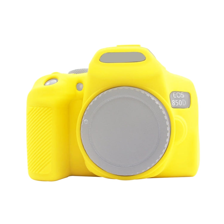 PULUZ Soft Silicone Protective Case for Canon EOS 850D - Yellow