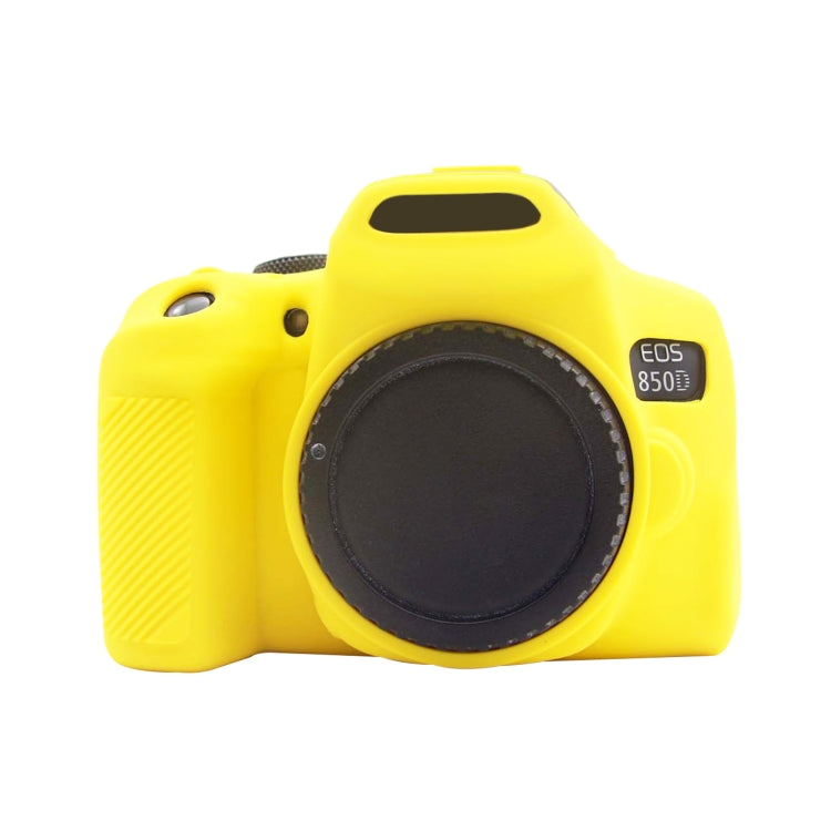 PULUZ Soft Silicone Protective Case for Canon EOS 850D - Yellow