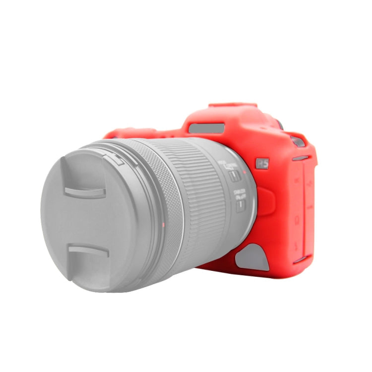 PULUZ Red Soft Silicone Case for Canon EOS R5 - Full Protection and Comfort