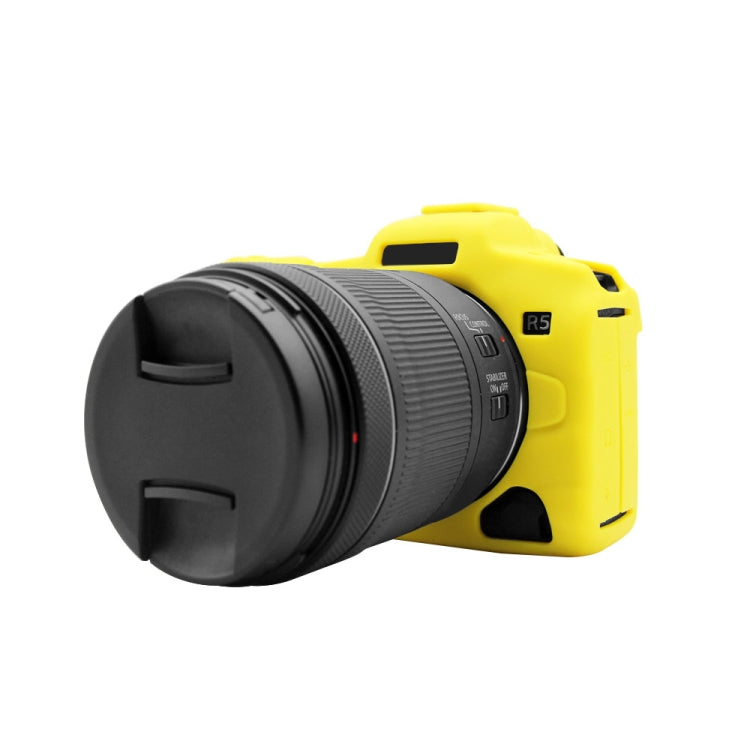 PULUZ Soft Silicone Protective Case for Canon EOS R5 - Yellow