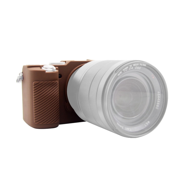 PULUZ Soft Silicone Protective Case for Sony A7C / ILCE-7C (Coffee)