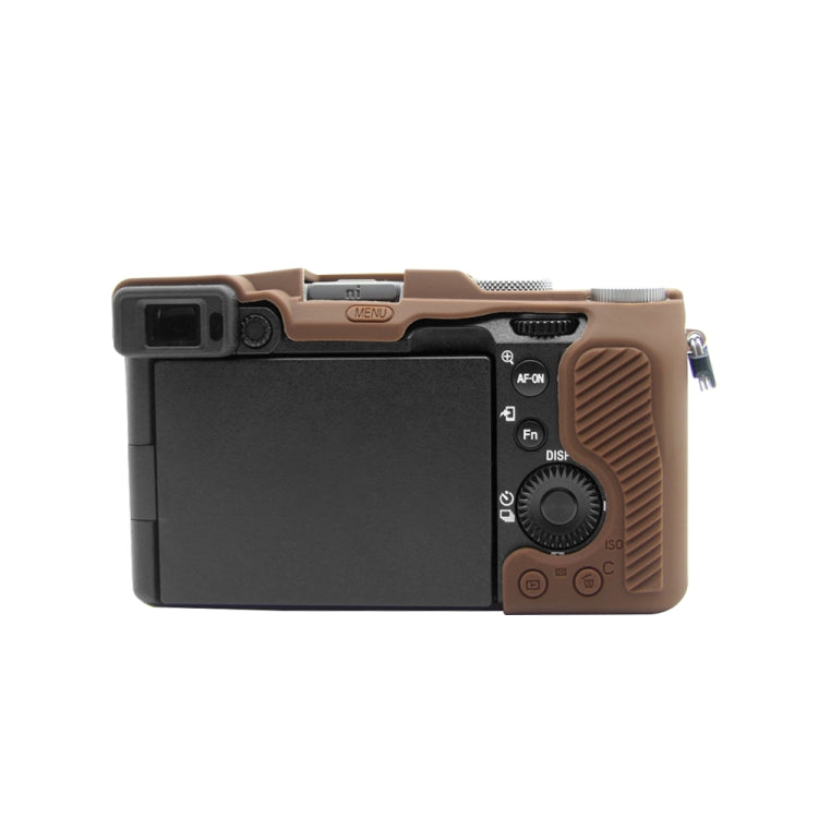 PULUZ Soft Silicone Protective Case for Sony A7C / ILCE-7C (Coffee)
