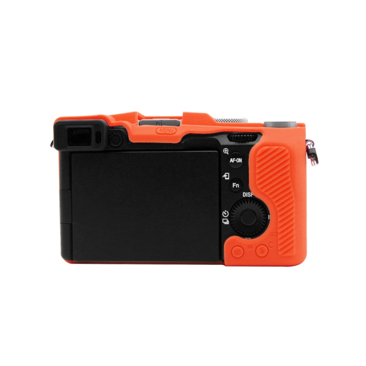 PULUZ Soft Silicone Protective Case for Sony A7C / ILCE-7C (Orange)