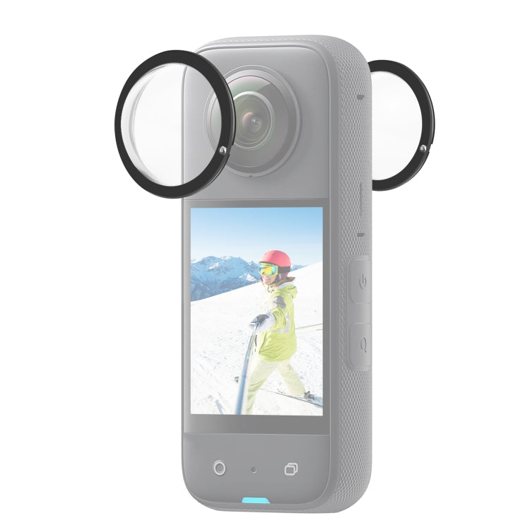 PULUZ PC Protective Cover for Insta360 X3 Lens (Black)