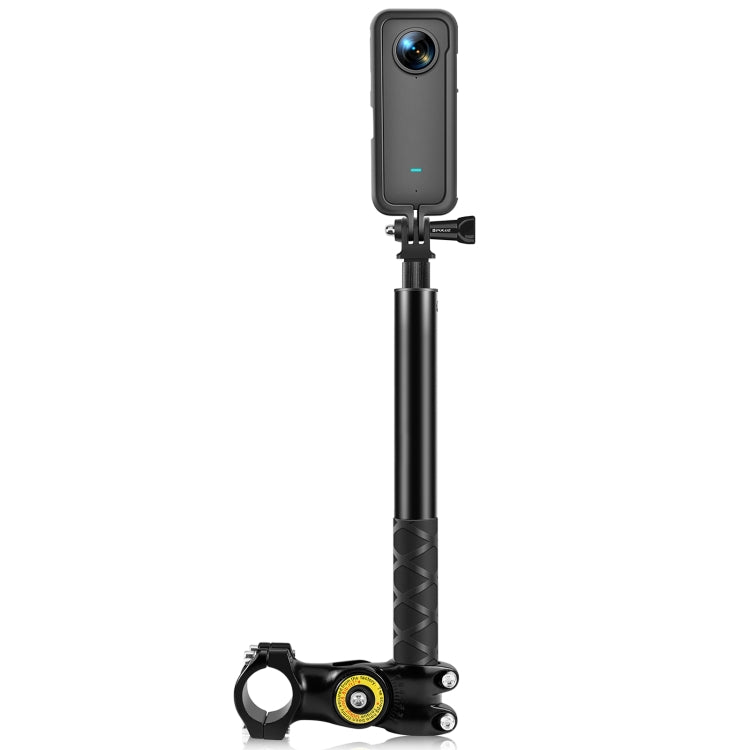 PULUZ Motorcycle Bicycle Handlebar Mount for Camera with Monopod Stand Adapter