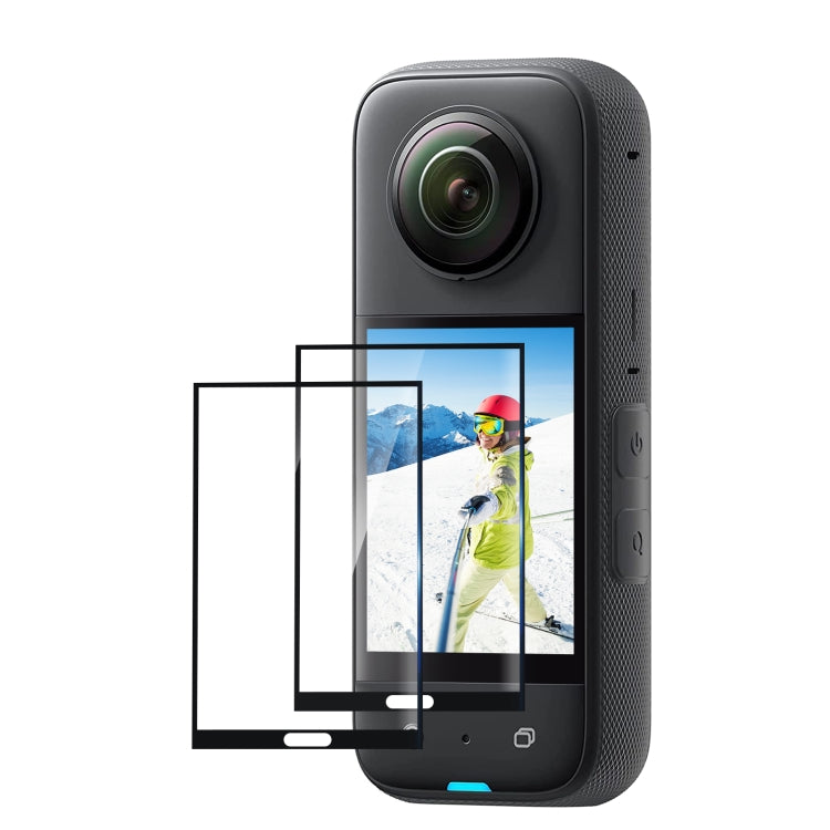 Insta360 X3 PULUZ 2pcs Curved HD Tempered Glass Film - Ultimate Clarity and Protection