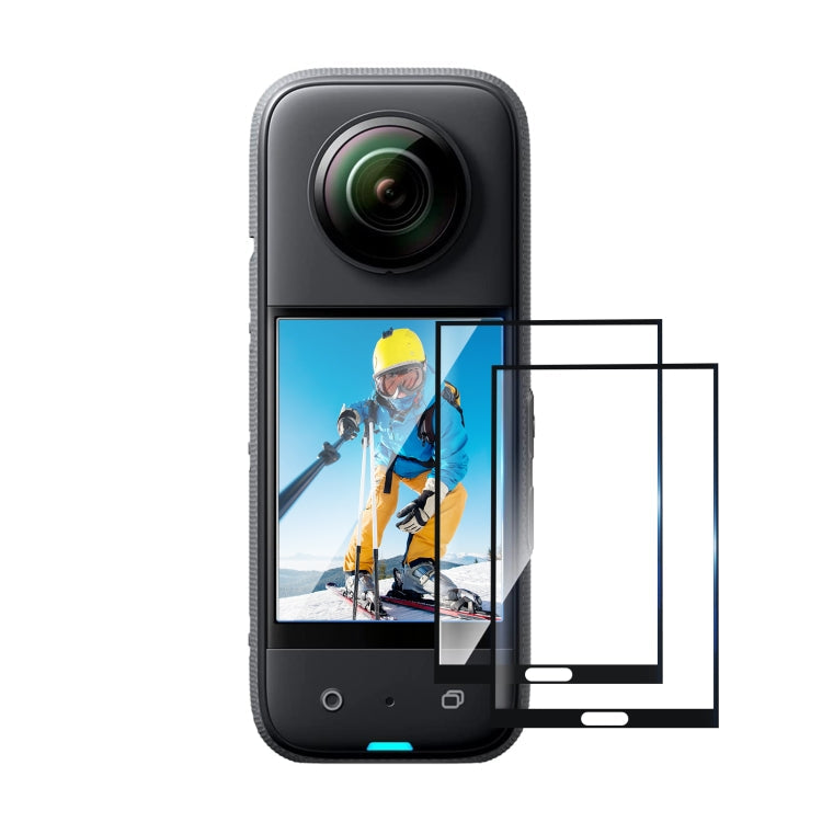 Insta360 X3 PULUZ 2pcs Curved HD Tempered Glass Film - Ultimate Clarity and Protection