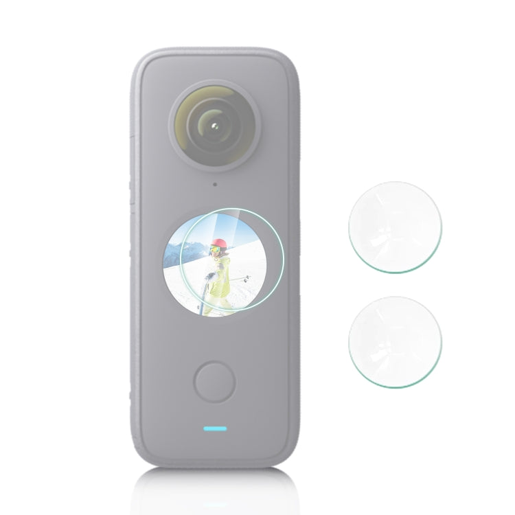 PULUZ 2pcs Curved HD Tempered Glass Film for Insta360 One X2 (Transparent)