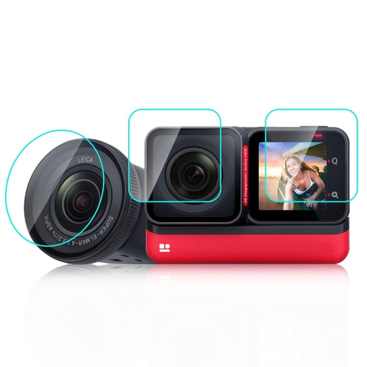 PULUZ 3-in-1 Tempered Glass Film for Insta360 One RS