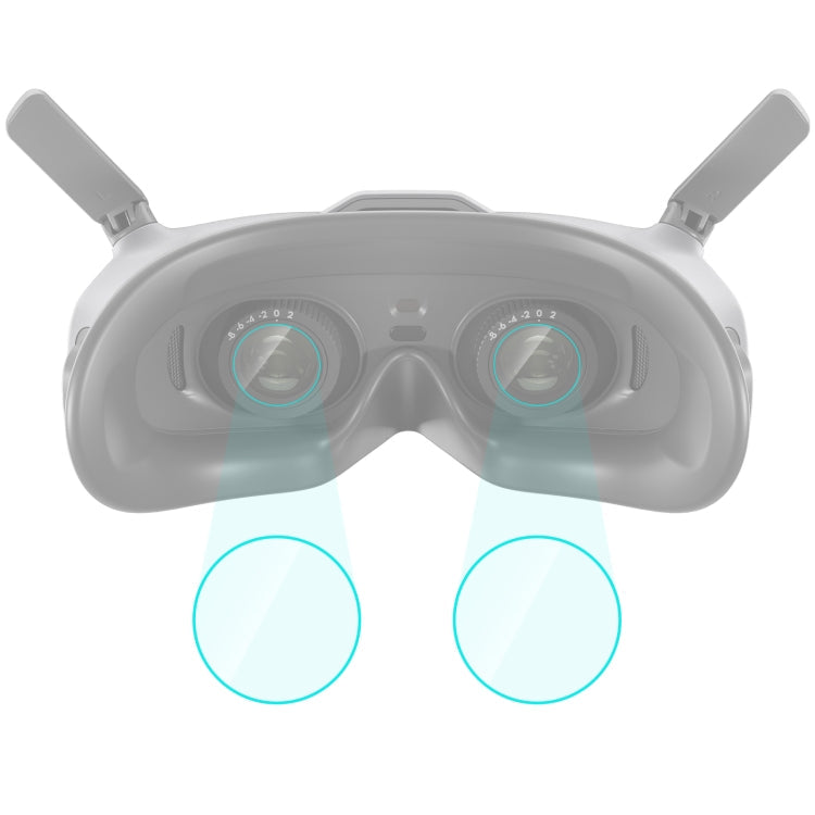 PULUZ Tempered Glass Film Set for DJI Goggles 2 (2-Pack, Transparent)