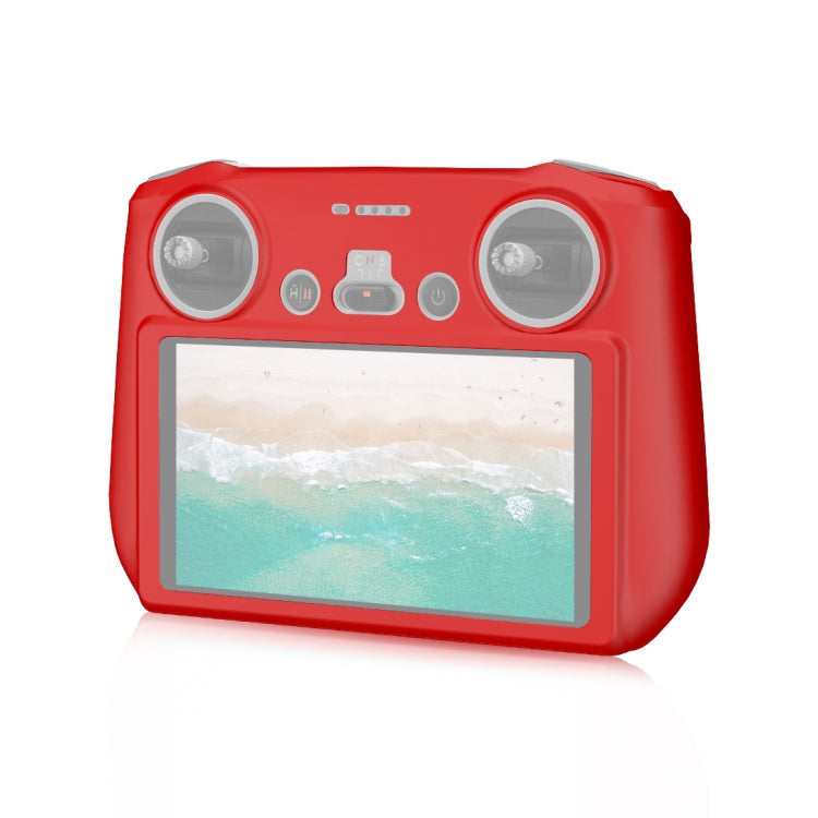 PULUZ Silicone Protective Case for DJI Mini 3 Pro / DJI RC with Screen in Red