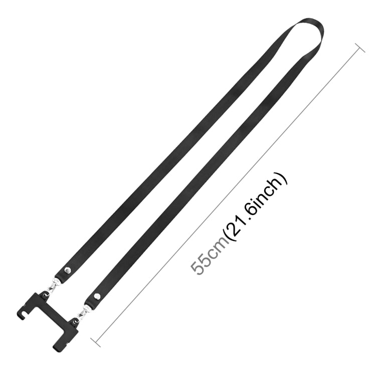 PULUZ Nylon Dual-Hook Anti-Loss Neck Strap Lanyard for DJI Mini 3/Mavic 3/Air 2S Remote Control (Black)