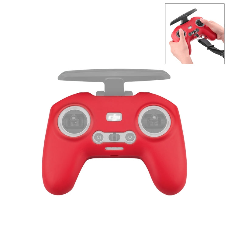 PULUZ Red Silicone Protective Case for DJI FPV Combo Remote Control