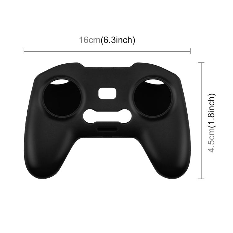 PULUZ Silicone Protective Case with Neck Strap for DJI FPV Combo Remote Control (Black)