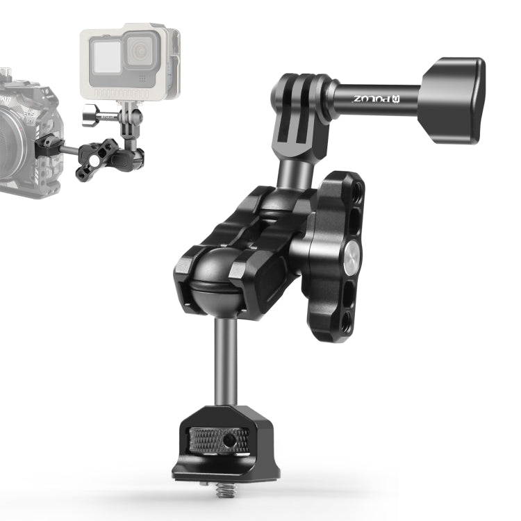 PULUZ Aluminum Alloy Magic Arm with Multi-Way Ball Mount (Black)