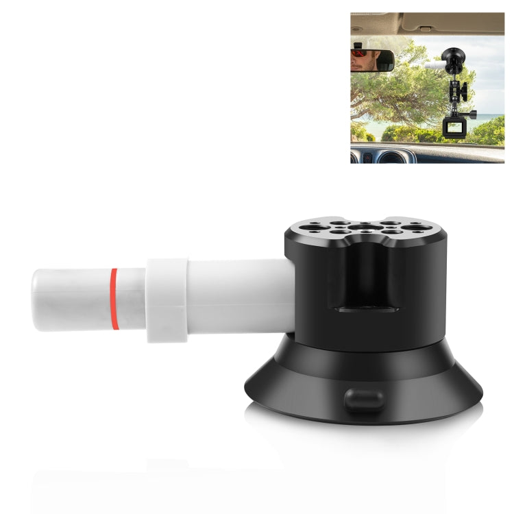 PULUZ 3-inch Car Aluminum Alloy Suction Cup Mount (Black)