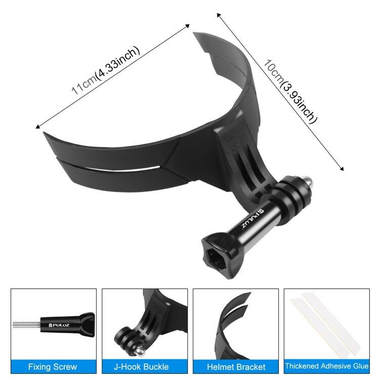 PULUZ Motorcycle Helmet Chin Mount for Action Camera (Black)
