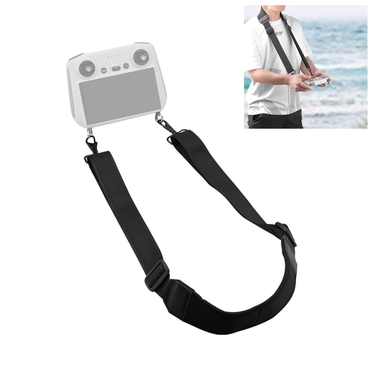 PULUZ Neck Lanyard Strap for DJI Mini 3 Pro, Air 2S, Air 2, and Mavic 2 Screen Remote Control (Black)
