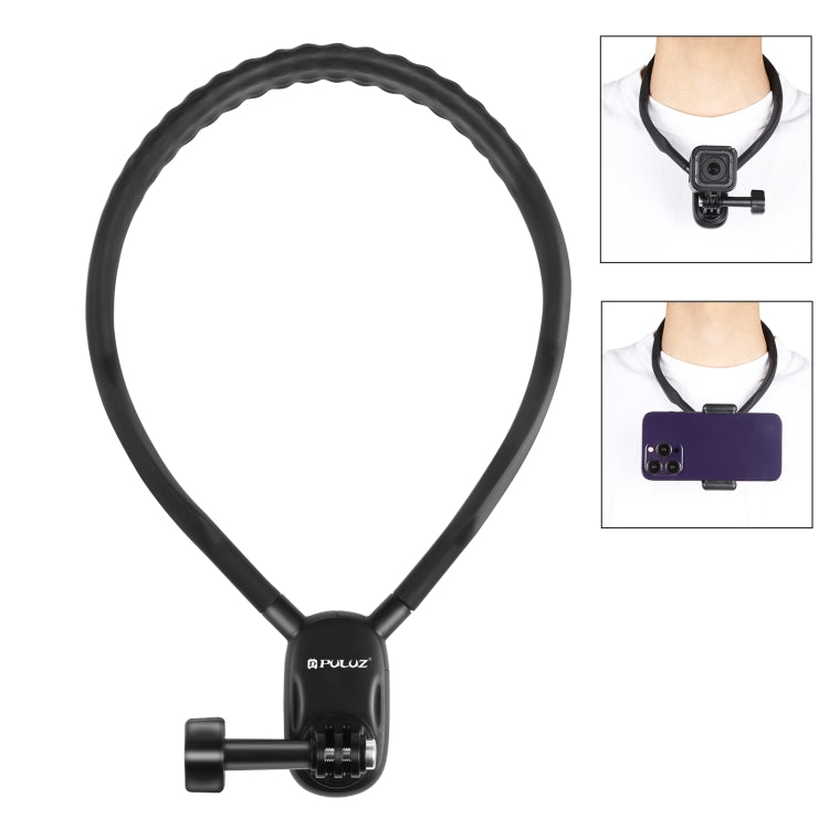 PULUZ Flexible Lazy Neck Mount for GoPro Cameras (Black)