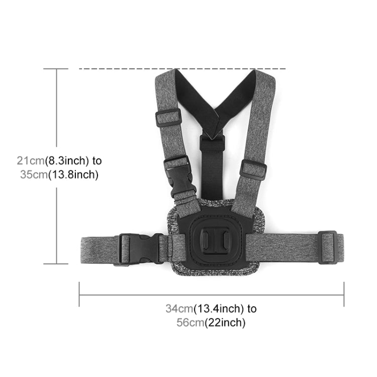 PULUZ Body Mount Belt Chest Strap with Phone Clamp