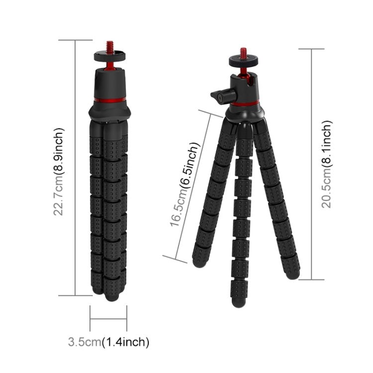 PULUZ Mini Octopus Flexible Tripod Holder for Versatile Camera and Phone Photography