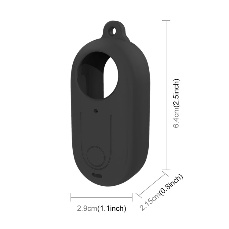 PULUZ Silicone Case with Lens Cover for Insta360 GO 3 (Black)
