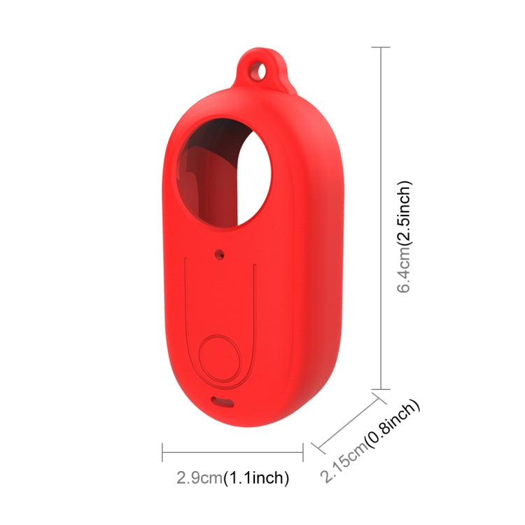PULUZ Silicone Case and Lens Cover for Insta360 GO 3 Camera (Red)