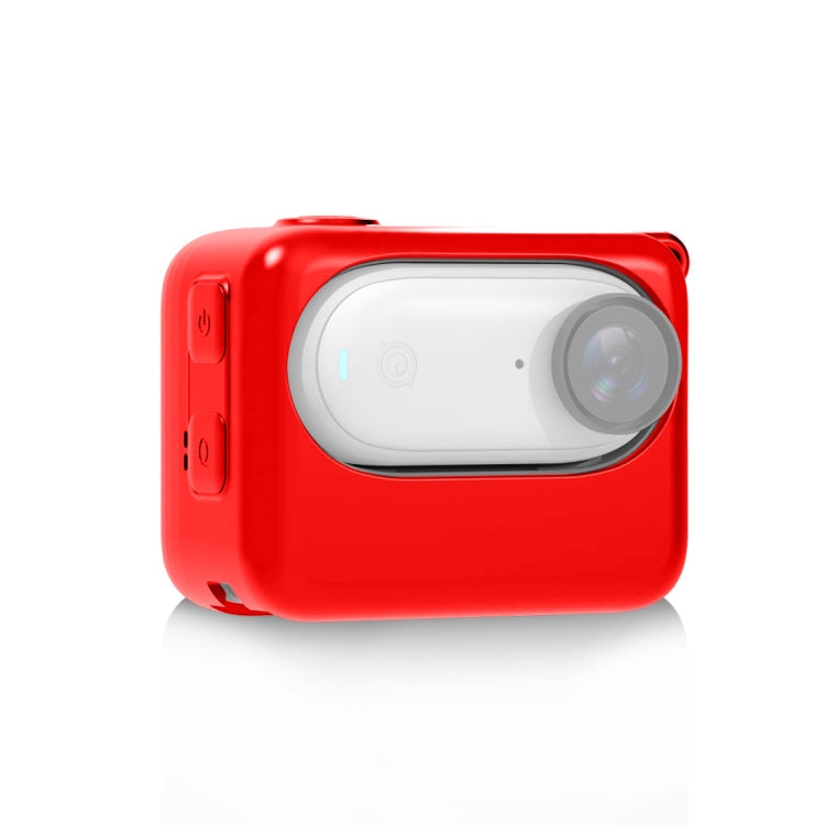 Red Silicone Case for Insta360 GO 3 PULUZ Camera Charging Case