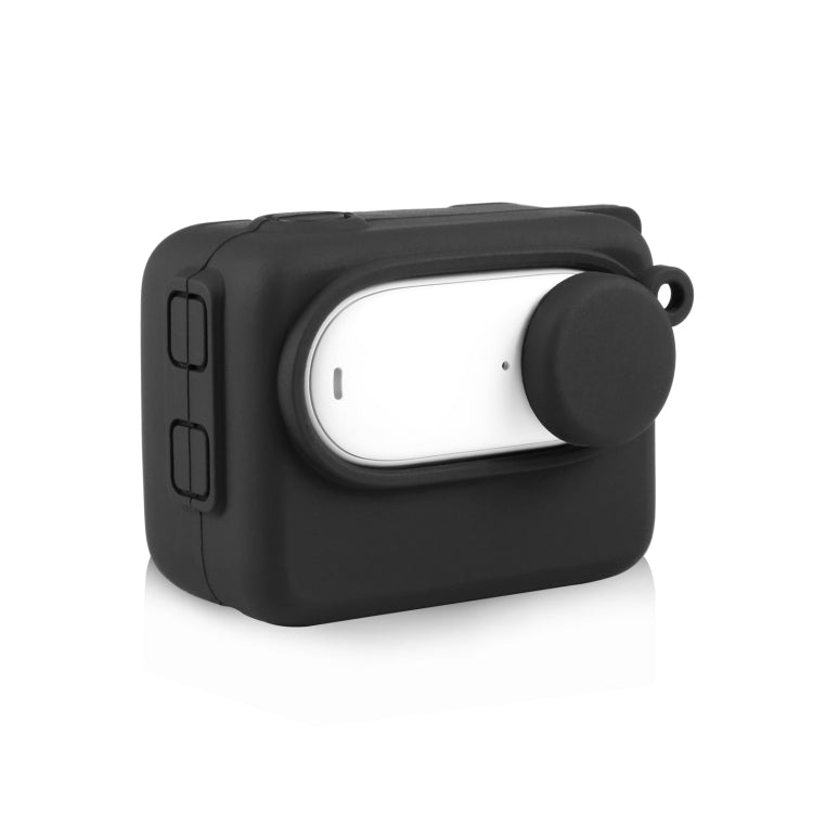 PULUZ Silicone Case with Lens Cap & Strap for Insta360 GO 3 Camera (Black)