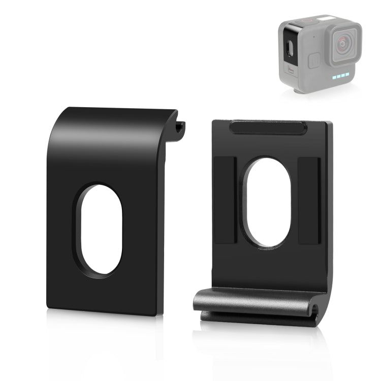 Mini PULUZ Metal Battery Side Interface Cover for GoPro Hero11 Black (Black)
