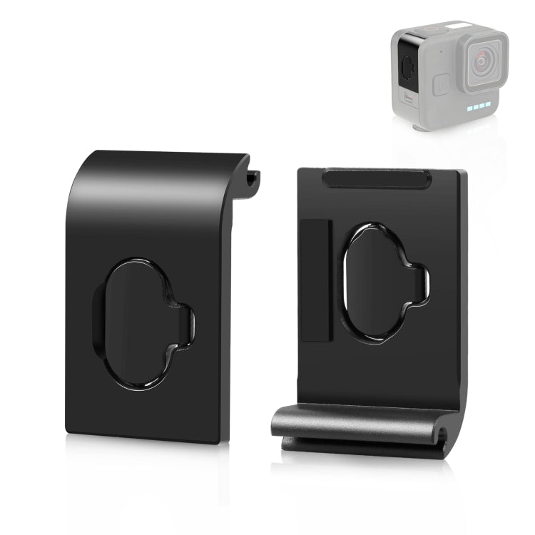 Mini PULUZ Metal Battery Side Interface Cover Dustproof Cap for GoPro Hero 11 Black (Black)