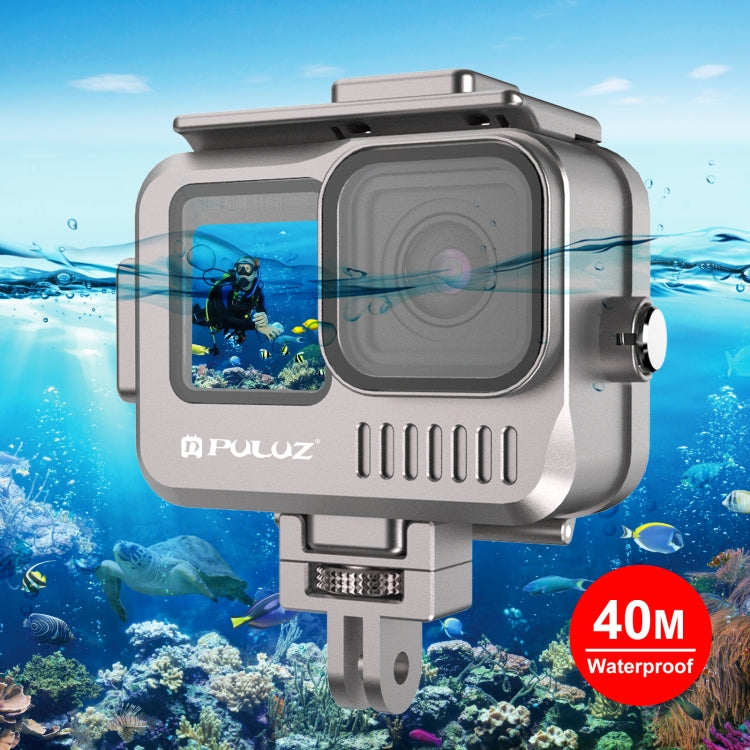PULUZ 40m Waterproof Housing for GoPro Hero11/10/9 Black - Grey