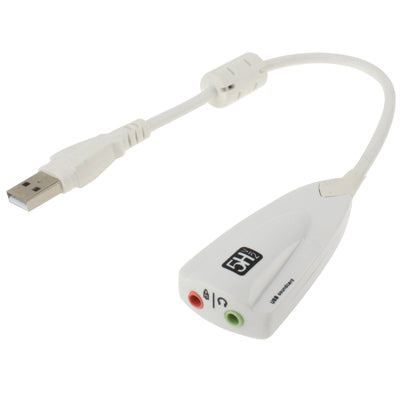 Steel Series 5H V2 USB 7.1 Channel Sound Adapter External Sound Card - White
